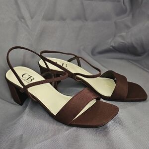 Chic Brown Strappy Heels